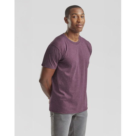 Camiseta Valueweight 165 gr Heather Burgundy