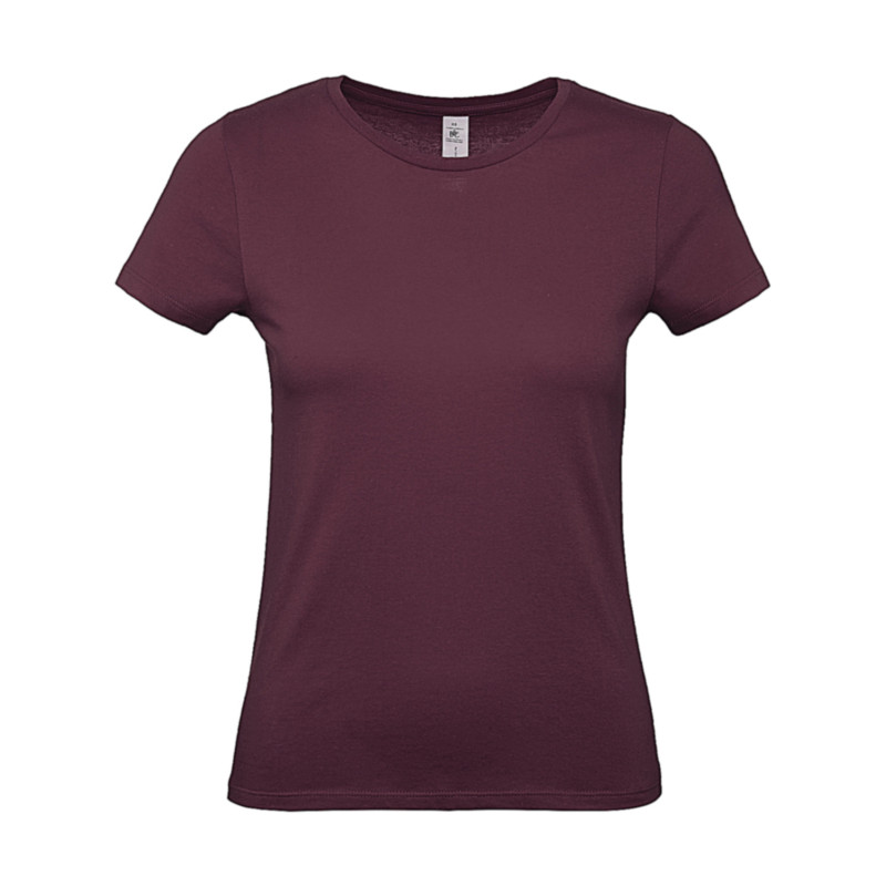 Camiseta mujer E150 Burgundy
