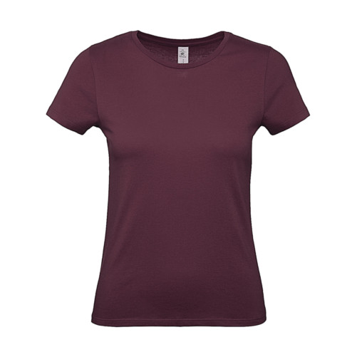 Camiseta mujer E150 Burgundy