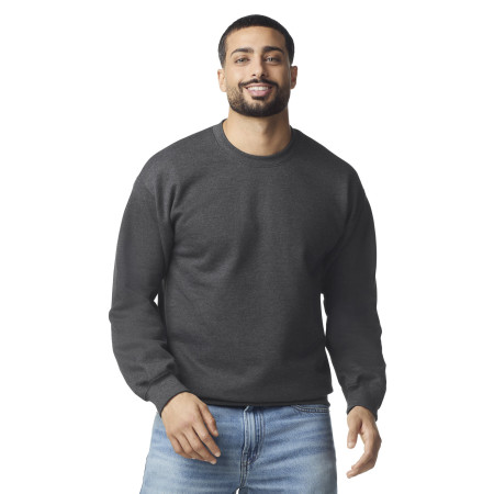 Sudadera cuello redondo Softstyle adulto Black