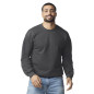Sudadera cuello redondo Softstyle adulto Black